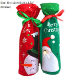 Christmas Xmas Wine Bottle Covers