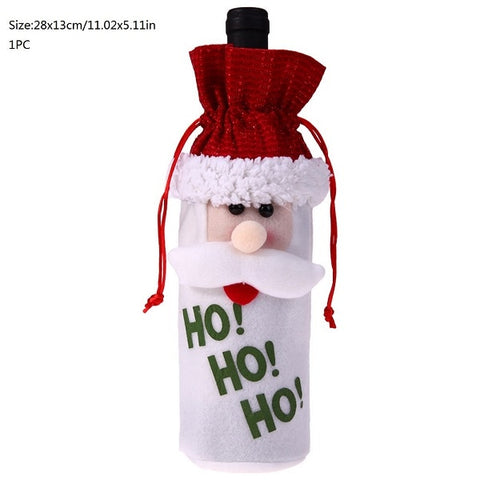 Christmas Xmas Wine Bottle Covers