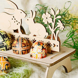 Wooden Easter Egg Rack Stand