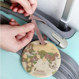 Fashion Map Luggage Tag Women