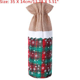 Christmas Xmas Wine Bottle Covers