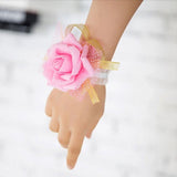 Hand Flower Bridesmaid Silk Rose