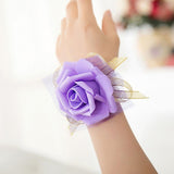 Hand Flower Bridesmaid Silk Rose