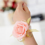 Hand Flower Bridesmaid Silk Rose