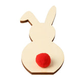 Wooden Easter Rabbit Ornaments