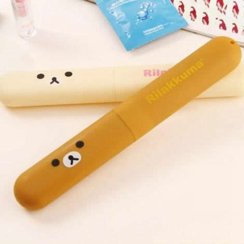 Brown Bear Toothbrush Tube