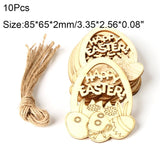 Wooden Egg Pendant Ornament