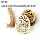 Wooden Egg Pendant Ornament